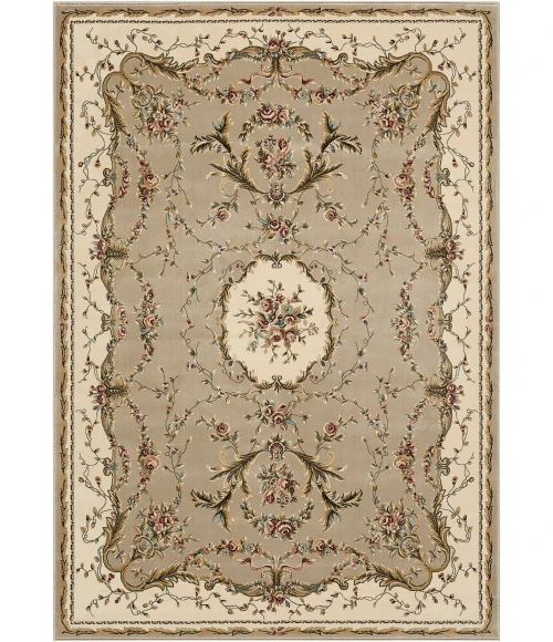 Nourison Home Bordeaux Beige BOR01 5ft.3in. x 7ft.4in. Rect. Rug