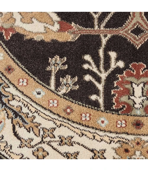 Nourison Home Walden Brown WAL04 3ft.9in. x Round Round Rug