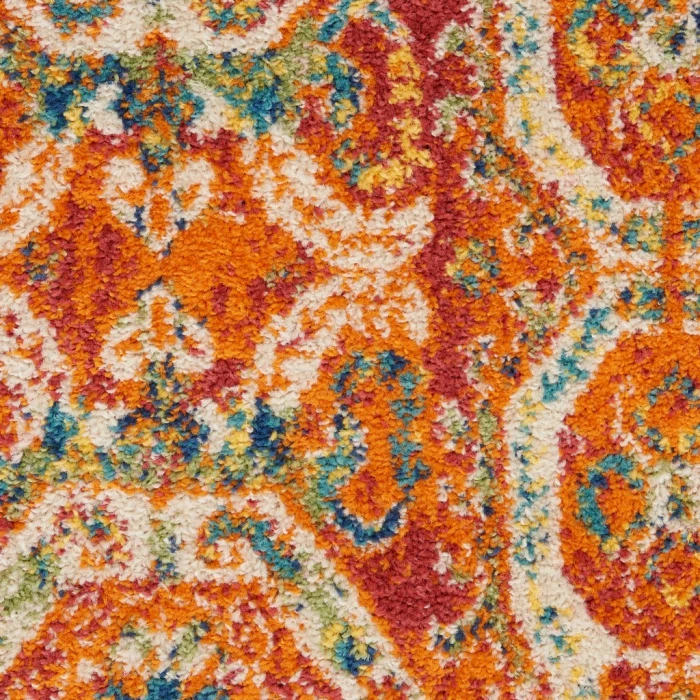 Nourison Allur Area Rug ALR05-Red Multicolor
