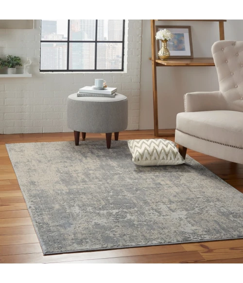 Nourison Rustic Textures Area Rug RUS01-Ivory/Silver