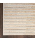 Inspire Me! Home Décor Brushstrokes Area Rug BSK04 Beige Silver
