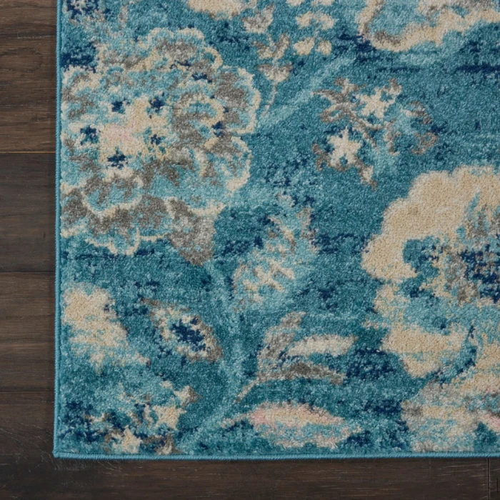 Nourison Tranquil Runner Area Rug TRA02-Turquoise