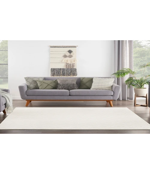 Nourison Versatile Ivory White NRV01 9 ft. Square Rug