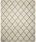Nourison Home Brisbane Ivory Aqua BRI08 8ft.2in. x 10ft. Rect. Rug