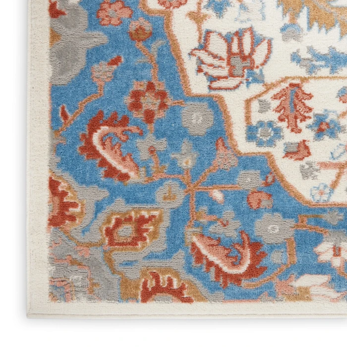 Nourison Elation Area Rug ETN09-Ivory Blue