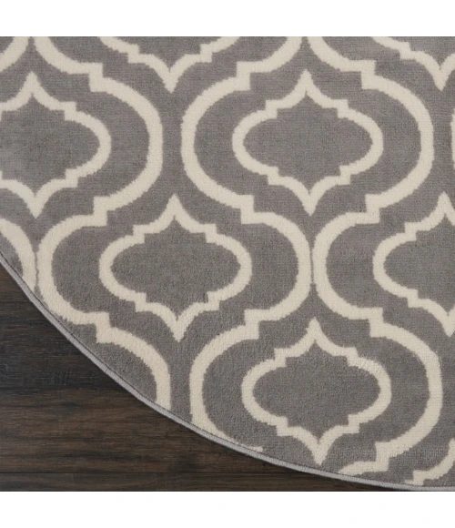 Nourison Jubilant Round Area Rug JUB19-Grey