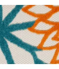 Nourison Aloha Area Rug ALH05 Turquoise Multicolor