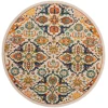 Nourison Home Allur ALR03 Ivory Multicolor 5 ft. 3 in. Round Area Rug