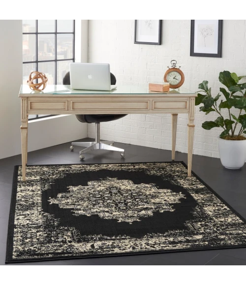Nourison Grafix Area Rug GRF14-Black