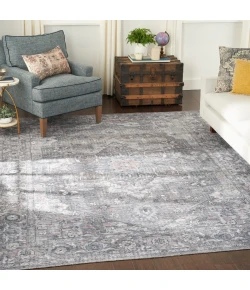 Nourison Home New Concept Washables SR101 Grey 7 ft. 10 in. X 9 ft. 10 in. Area Rug