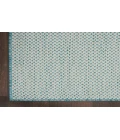 Nourison Courtyard Ivory Aqua COU01 2 ft. 2 in. X 8 ft. Rectangle Rug