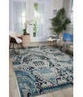 Nourison Home Dune Blue DUN01 5ft.6in. x 8ft. Rect. Rug