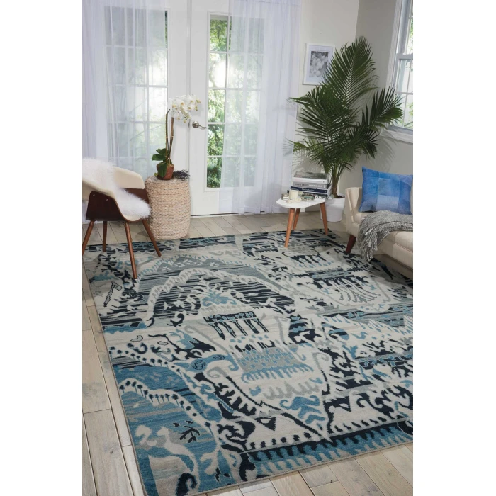 Nourison Home Dune Blue DUN01 5ft.6in. x 8ft. Rect. Rug