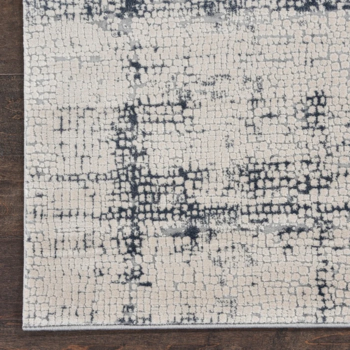 Nourison Rustic Textures Area Rug RUS06-Ivory/Blue