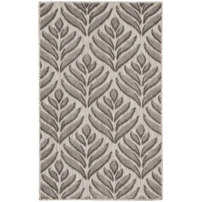 Nourison Aloha Charcoal ALH35 2 ft. 8 in. X 4 ft. Rectangle Rug