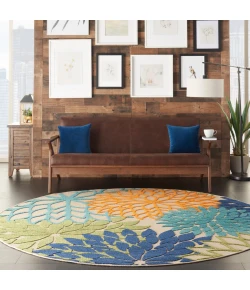 Nourison Home Aloha ALH05 Multicolor 7 ft. 10 in. Round Area Rug