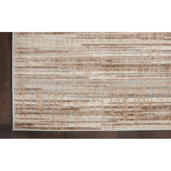 Nourison Elation Ivory Grey ETN01 2 ft. 2 in. X 16 ft. Rectangle Rug