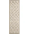 Nourison Home Easy Care Cream NES01 2 ft. 2 in. X 7 ft. 6 Rectangle Rug