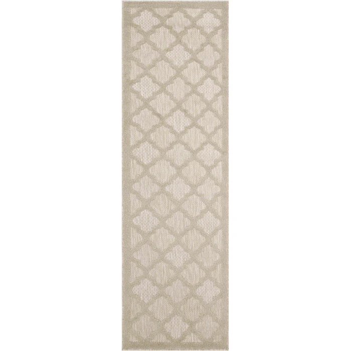 Nourison Home Easy Care Cream NES01 2 ft. 2 in. X 7 ft. 6 Rectangle Rug