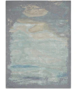 Nourison Home Prismatic PRS19 Seafoam Silver 5 ft. 6 in. X 7 ft. 5 in. Area Rug