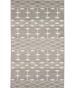 Nourison Home Grafix GRF37 Grey 2 ft. X 6 ft. Area Rug