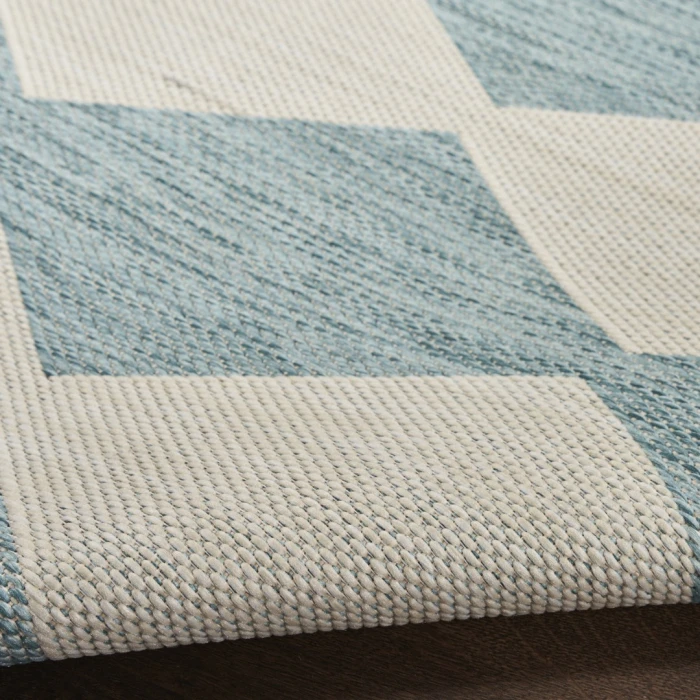 Nourison Positano Aqua POS04 10ft. Round Rug