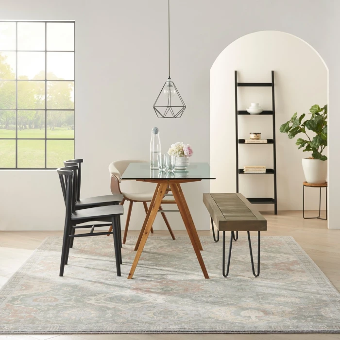 Nourison Parisa Area Rug PSA05 Grey/Multi 7'9" x 9'9"