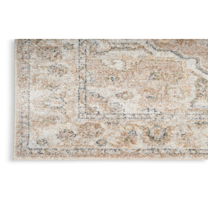 Nourison Astra Machine Washable Beige ASW12 2 ft. X 6 ft. Rectangle Rug