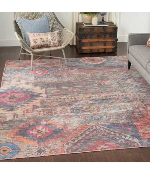 Nicole Curtis Machine Washable Series 1 Area Rug SR106 Multicolor 8' x 10'