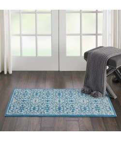 Nourison Home Jubilant JUB06 Ivory Blue 2 ft. X 4 ft. Area Rug