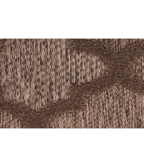 Nourison Easy Care Brown NES01 6 ft. X 9 ft. Rectangle Rug