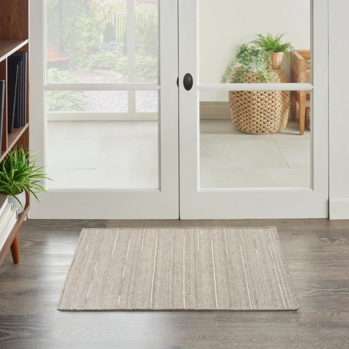 Nourison Interweave Grey IWV01 2 ft. X 3 ft. Rect. Rug