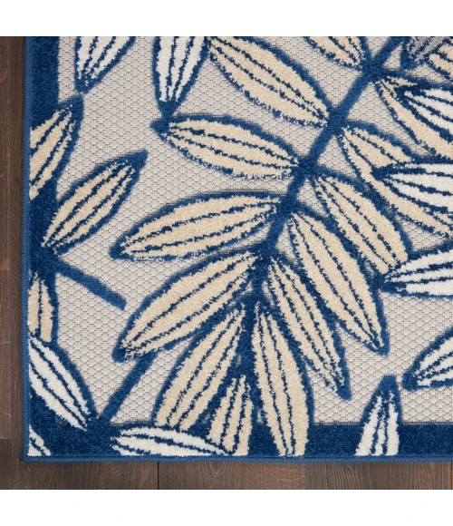 Nourison Aloha Area Rug ALH18 Ivory/Navy 12' x 15'
