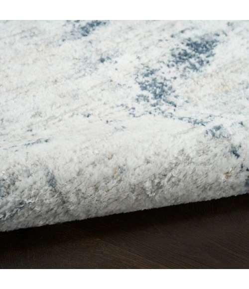 Nourison Dekor Grey Navy DEK07 7 ft. 10 in. X 9 ft. 10 in. Rect. Rug