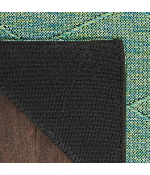 Nourison Washable Solutions Blue/Green WSL01 5 ft. X 7 ft. Rect. Rug