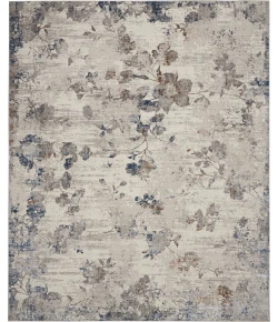 Nourison Home Royal Terrace KI40 Ivory/Grey 8 ft. 10 in. X 11 ft. 10 in. Area Rug