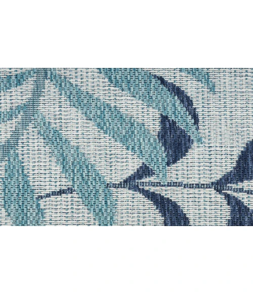 Nourison Garden Oasis Blue GOA01 6 ft. X 9 ft. Rectangle Rug