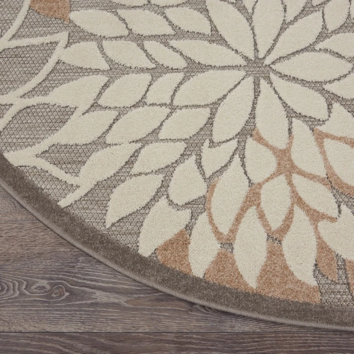 Nourison Aloha Round Area Rug ALH05-Natural