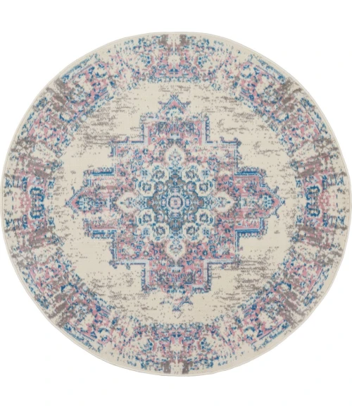 Nourison Grafix Area Rug GRF14-Ivory/Pink
