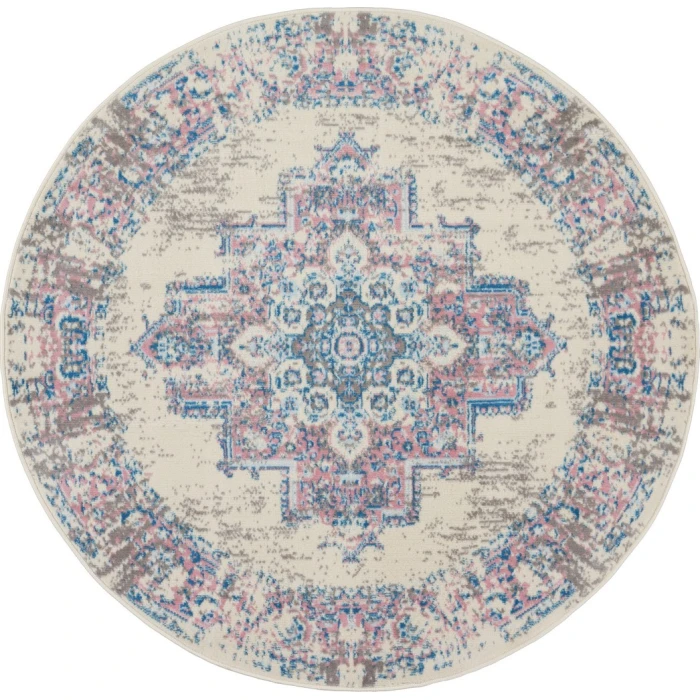 Nourison Grafix Area Rug GRF14-Ivory/Pink
