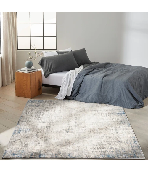 Calvin Klein Infinity Area Rug IFN01 Blue Multicolor