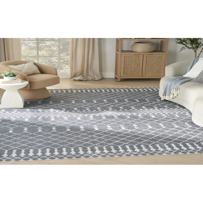 Nourison Astra Machine Washable Denim ASW10 6 ft. 7 in. X 9 ft. Rectangle Rug