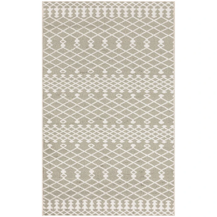 Nourison Astra Machine Washable Sage ASW10 2 ft. 2 in. X 8 ft. Rectangle Rug