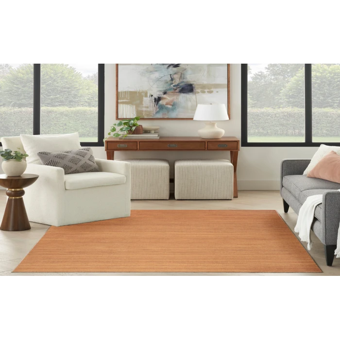 Nourison Washable Essentials Copper WAE01 5 ft. 3 in. X 7 ft. 3 in. Rectangle Rug