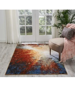 Nourison Home Chroma CRM02 Red Flare 4 ft. X 6 ft. Area Rug