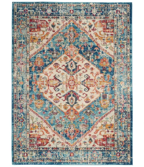 Nourison Passion Area Rug PSN23-Ivory/Light Blue