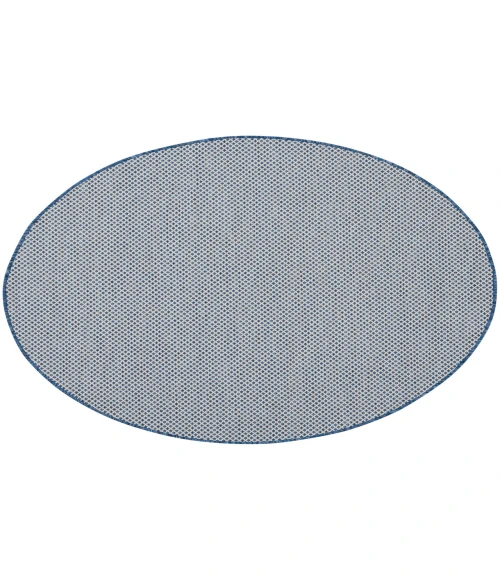 Nourison Courtyard Ivory Blue COU01 4 ft. Round Rug