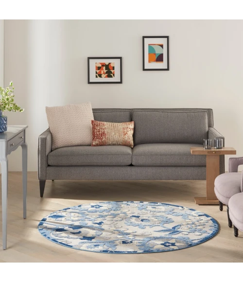 Nourison Aloha Area Rug ALH17-Blue/Grey