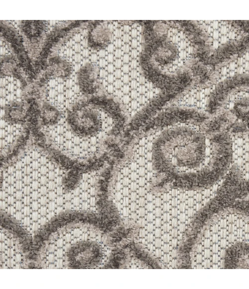 Nourison Aloha Area Rug ALH21-Grey/Charcoal