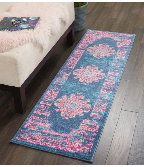 Nourison Passion Runner Area Rug PSN03-Blue